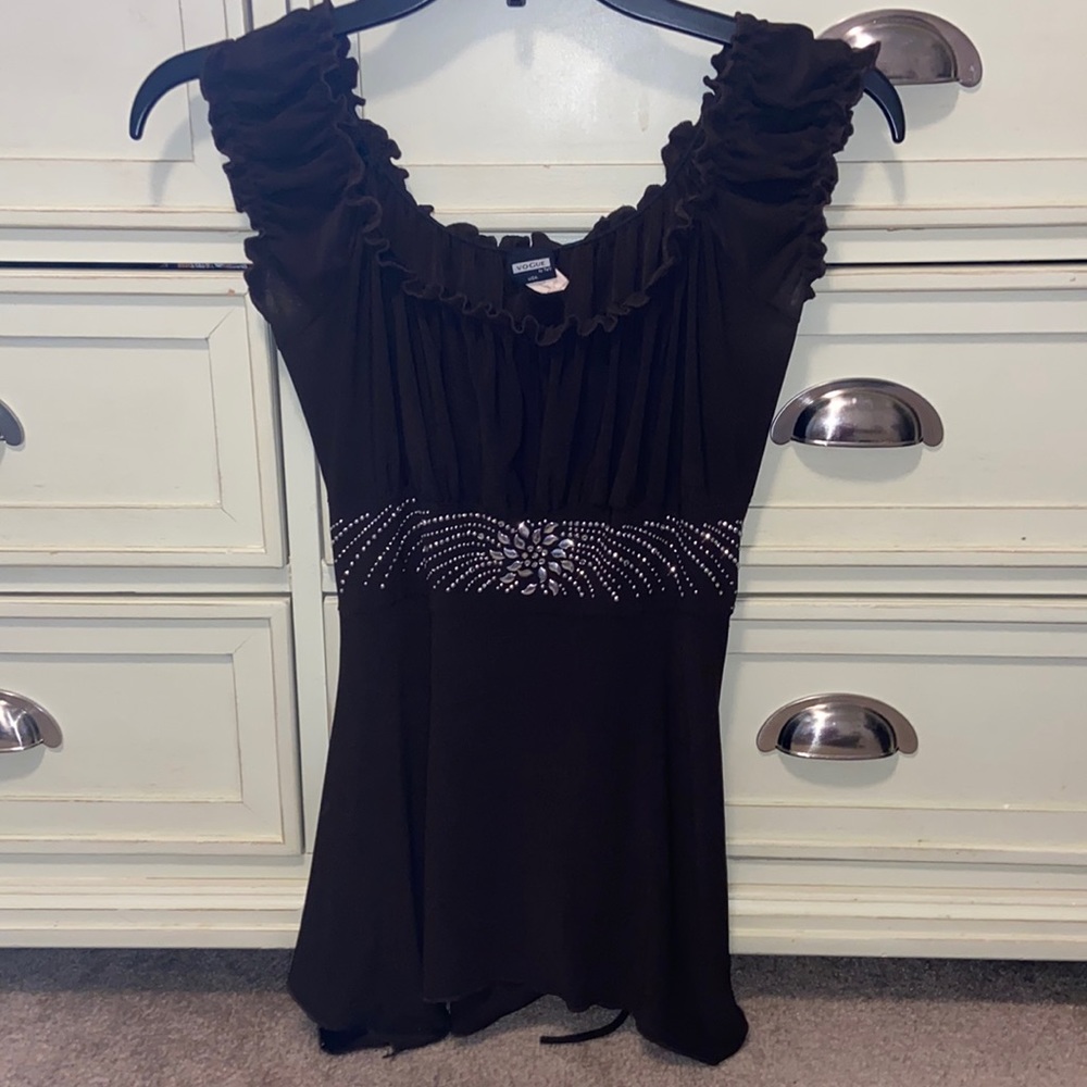 Cute Sleeveless Tie-string Top ✨